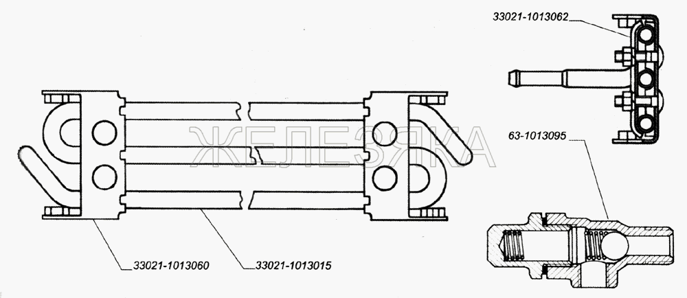 Радиатор масляный, клапан радиатора (для автомобилей с двигателем УМЗ-4215).  ГАЗ-2705 (дв. ЗМЗ-402)