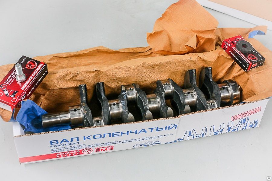 Вал коленчатый ЗМЗ-406 в сборе с вкладышами ЗМЗ 406.1005008