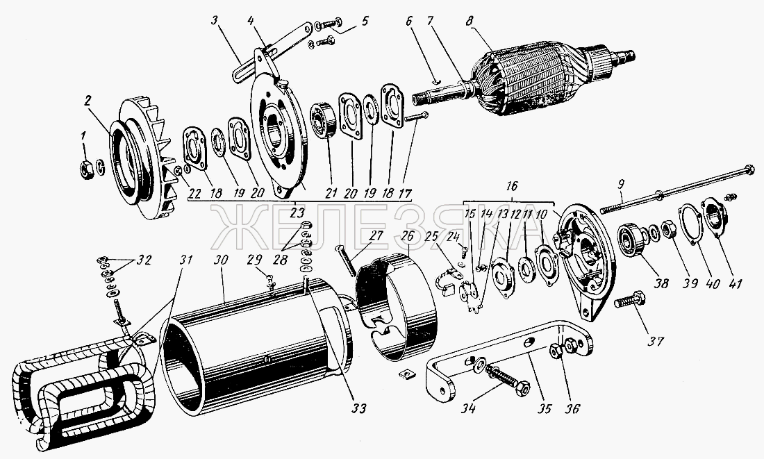 Генератор.  ГАЗ-21 (каталог 69 г.)