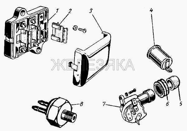 Предохранитель.  ГАЗ-21 (каталог 69 г.)